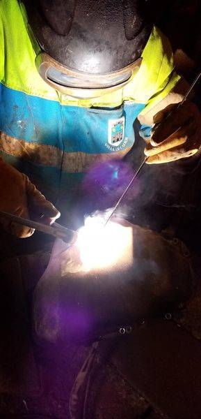 soudure TIG sur carter huile VW Audi